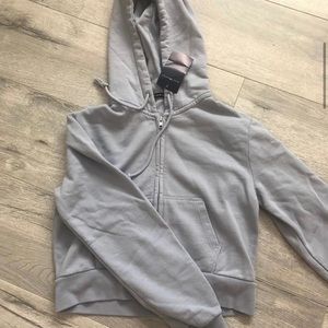 NEW WITH TAG Brandy Melville Light Blue Crystal Hoodie
